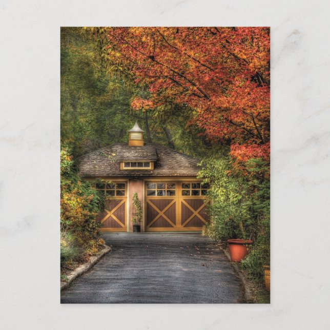 Haus - Garage Postkarte (Vorderseite)