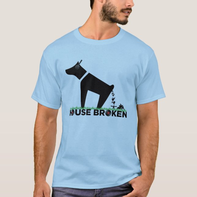Haus gebrochener T - Shirt (Vorderseite)