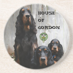 HAUS GORDON, Gordon Setter Sandstone Untersetzer