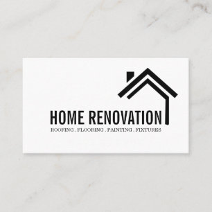 Haus Heim Renovation Umbau Bau Visitenkarte