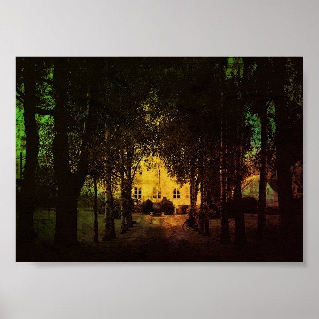 Haus im Waldposter Poster (Vorne)