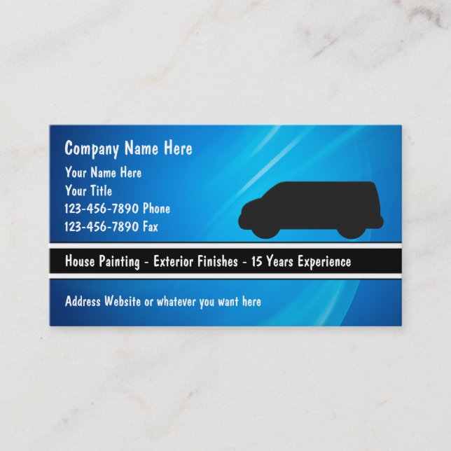 Haus-Malerei-Visitenkarten Visitenkarte (Vorderseite)