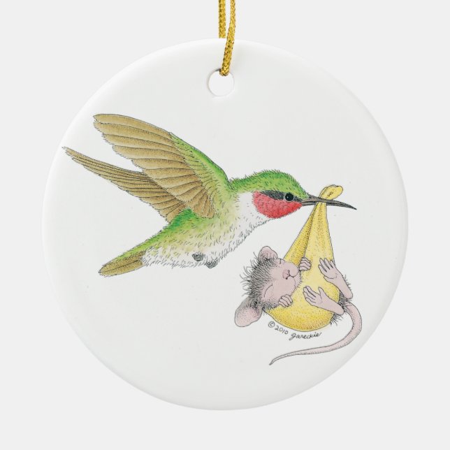 Haus-Maus Designs® - das erste Weihnachten des Keramikornament (Vorne)