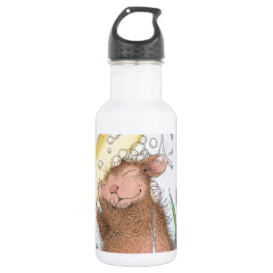 Haus-Maus Designs® - guter sauberer Spaß Edelstahlflasche