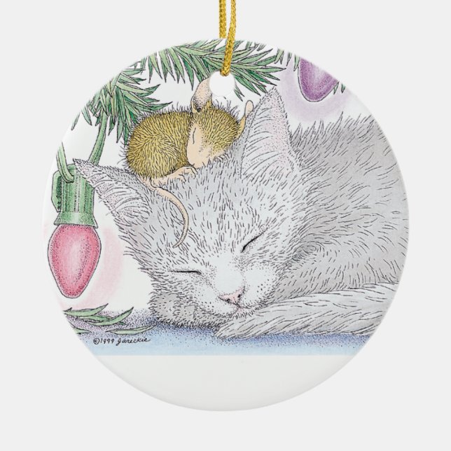 Haus-Maus Designs® - Verzierung Keramik Ornament (Vorne)