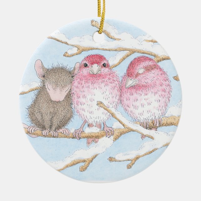 Haus-Maus Designs® - Verzierung Keramik Ornament (Vorne)