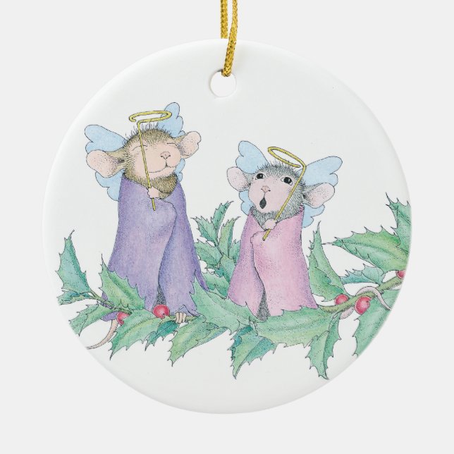 Haus-Maus Designs® - Verzierung Keramik Ornament (Vorne)