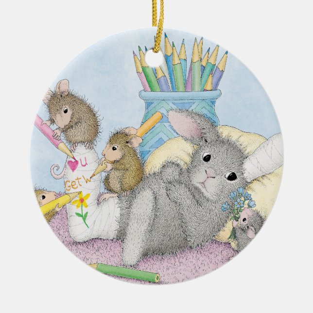 Haus-Maus Designs® - Verzierungen Keramik Ornament (Vorne)