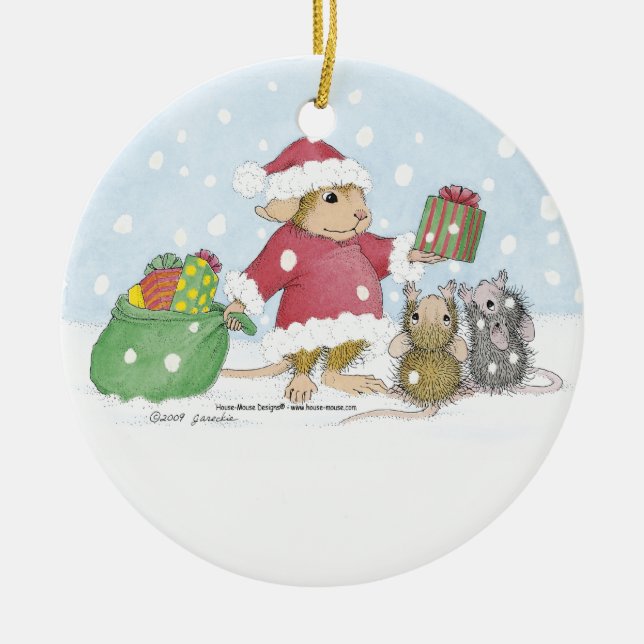 Haus-Maus Designs® - Verzierungen Keramikornament (Vorne)