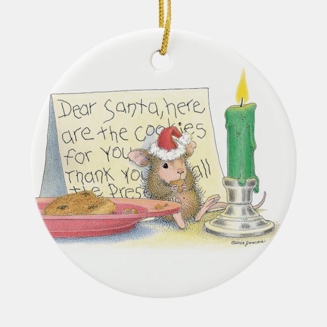 Haus-Maus Designs® - Verzierungen Keramikornament (Vorne)