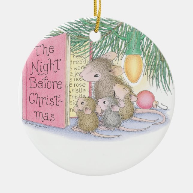 Haus-Maus Designs® - Verzierungen Keramikornament (Vorne)