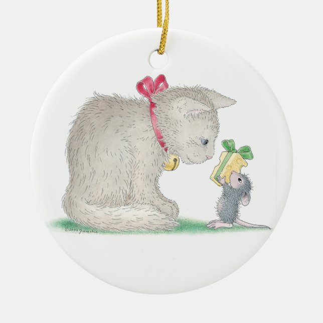 Haus-Maus Designs® - Verzierungen Keramikornament (Vorne)