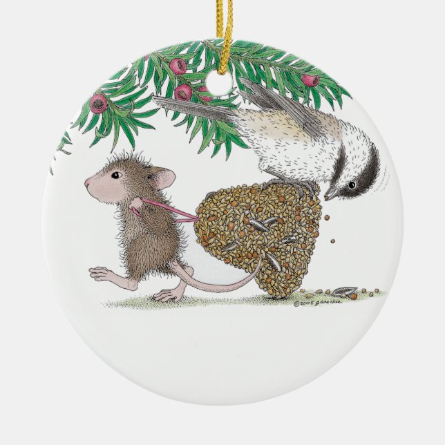 Haus-Maus Designs® - Verzierungen Keramikornament (Vorne)