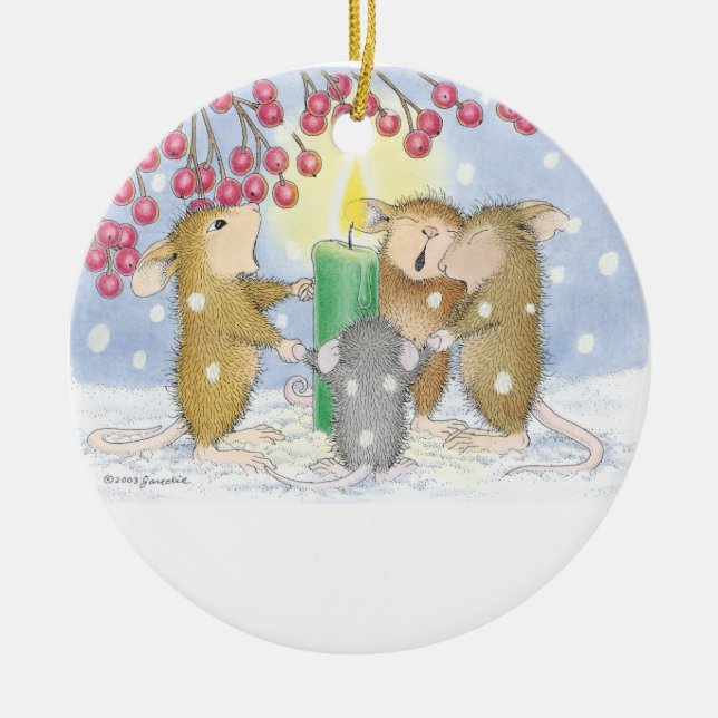 Haus-Maus Designs® - Verzierungen Keramikornament (Vorne)
