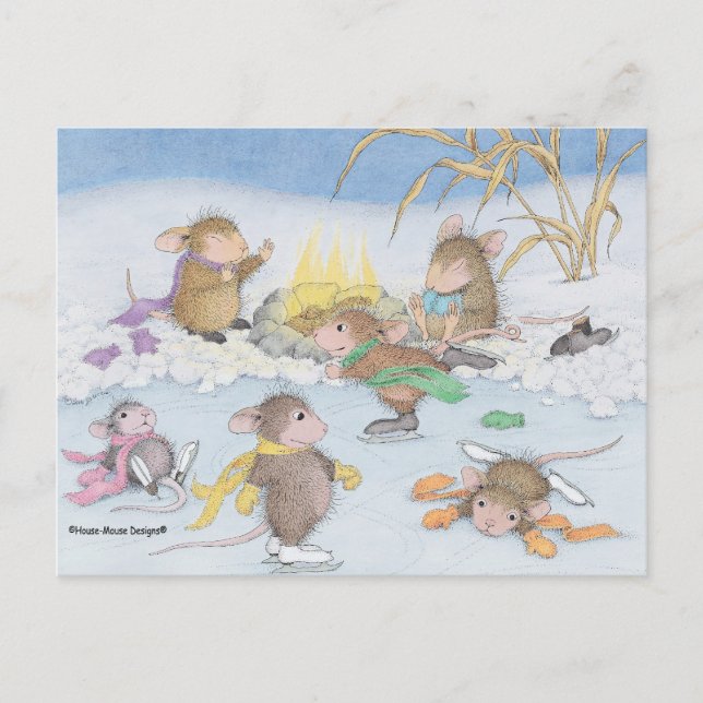 Haus-Maus Designs® - Weihnachtspostkarten Feiertagspostkarte (Vorderseite)