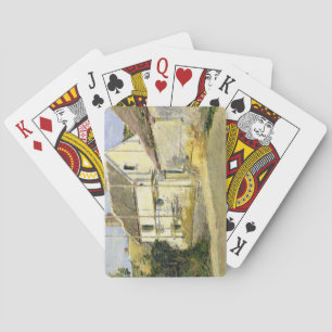 Haus mit Gerüst (Vintage Bauarbeiten) Spielkarten
