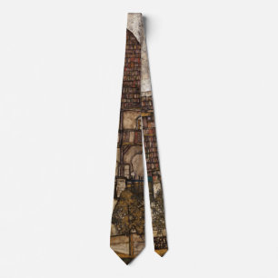 Haus mit Schindeldach von Egon Schiele Krawatte
