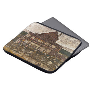 Haus mit Schindeldach von Egon Schiele Laptopschutzhülle