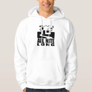 Haus-Musik aller Nite lange Hoodie