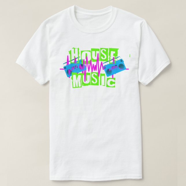 Haus-Musik T-Shirt (Design vorne)