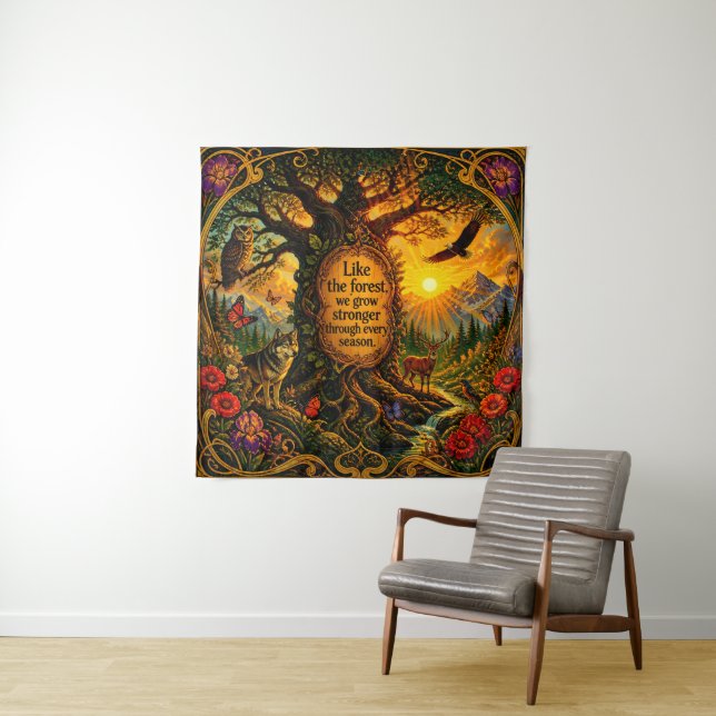 Haus oder Wohnheim / Büro Unikate Kunst -  Wandteppich (Beispiel)