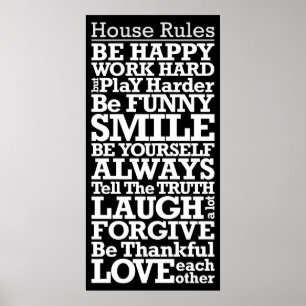 Haus ordnet Zeichen-motivierend Plakat an