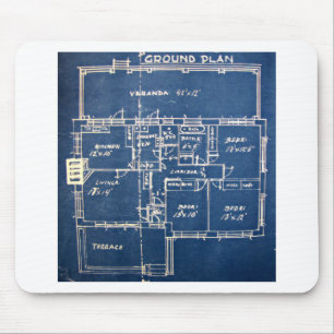Haus-Pläne Mousepad