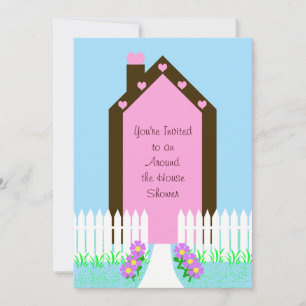 Haus um das Haus Bridal Dusche Einladung