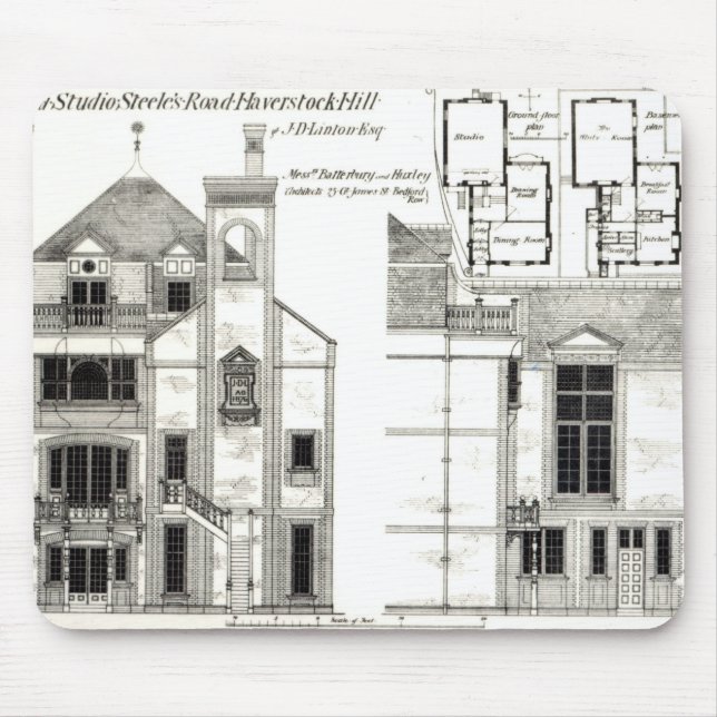 Haus und Studio, Steeles Straße, Haverstock Mousepad (Vorne)