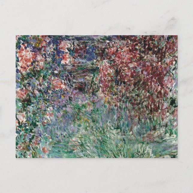 Haus unter den Rose von Claude Monet Postkarte (Vorderseite)