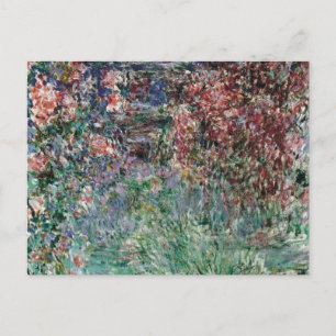 Haus unter Rosen von Claude Monet Postkarte