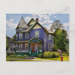 Haus - viktorianisch - Das Haus der alten Damen Postkarte