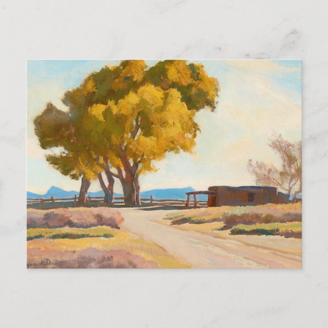 Haus von Maynard Dixon Postkarte (Vorderseite)