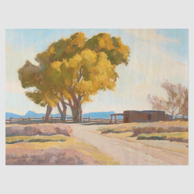 Haus von Maynard Dixon Seidenpapier (Vorderseite)