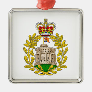 Haus Windsor königlichen Wappens Silbernes Ornament