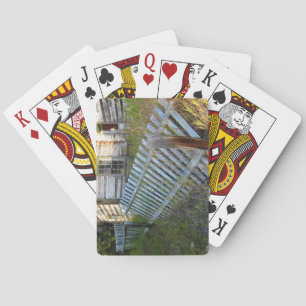Haus-Zaun-Porträt Spielkarten