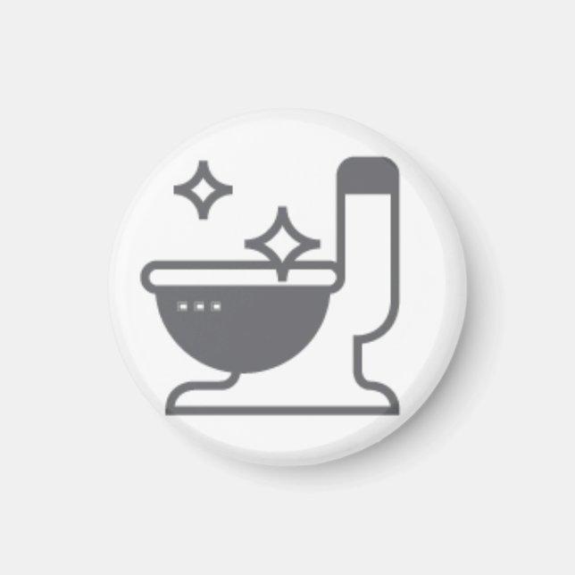 Hausarbeit Toilette Reinigen Magnet (Vorne)
