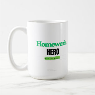Hausaufgaben Hero: T-Shirt für den Studentenmodus Kaffeetasse