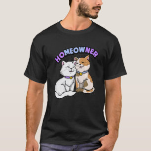 Hausbesitzer Süße Katze Katze Katzenbesitzer T-Shirt