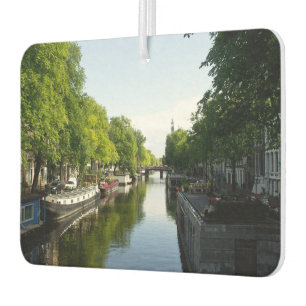 Hausboote auf dem Amsterdamer Kanal Autolufterfrischer
