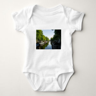 Hausboote auf dem Amsterdamer Kanal Baby Strampler