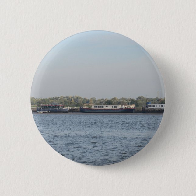 Hausboote Button (Vorderseite)