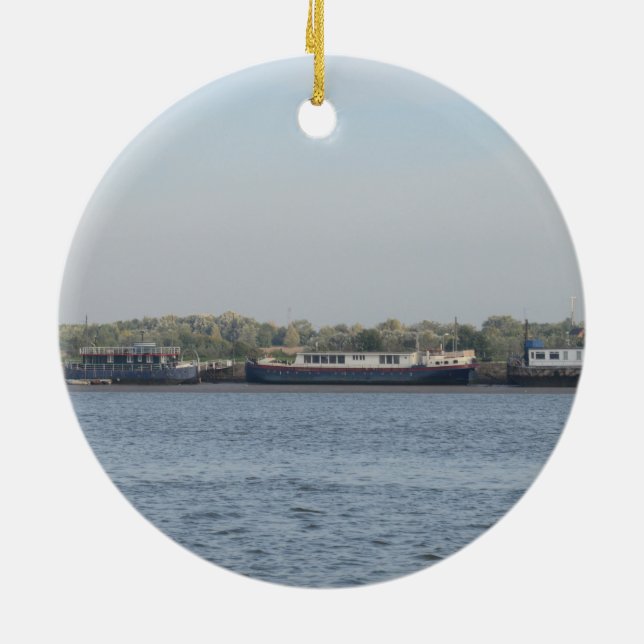 Hausboote Keramik Ornament (Hinten)