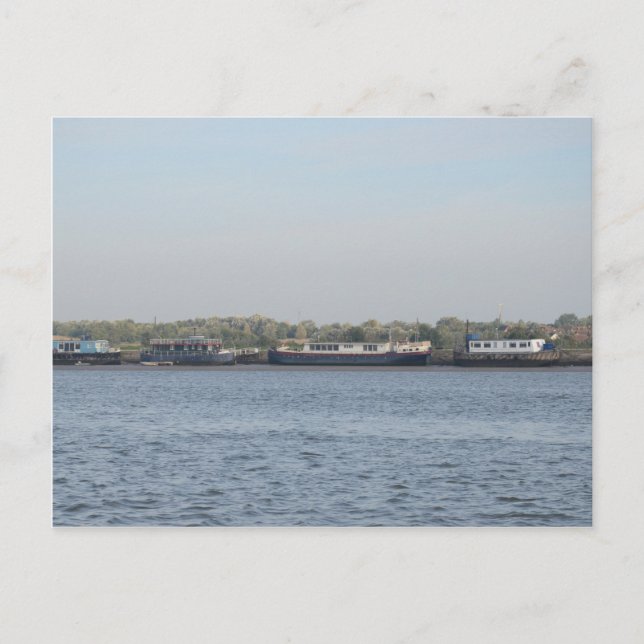 Hausboote Postkarte (Vorderseite)