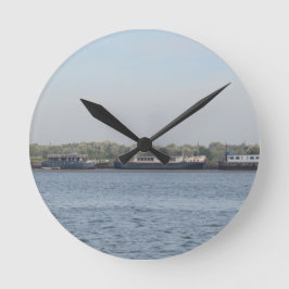Hausboote Runde Wanduhr