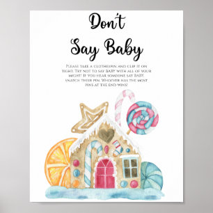 Häuschen aus Lebkuchen - Sag nicht Baby  Poster