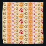 Hausdrucke Halstuch<br><div class="desc">Eine helle und farbenfrohe Orangenpflasterfolie wird auf einem Labrador oder einem Golden Retriever Hund großartig aussehen.</div>