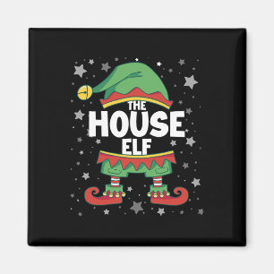 Hauself passendes Familienkostüm Elf Weihnachten O Magnet