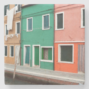 Häuser am Meer Steinuntersetzer