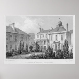 Häuser auf dem Chirurgen-Platz, Edinburgh Poster